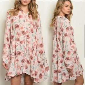 ☆Ryane's Dandelion Prairie Boho Button Down Dress☆